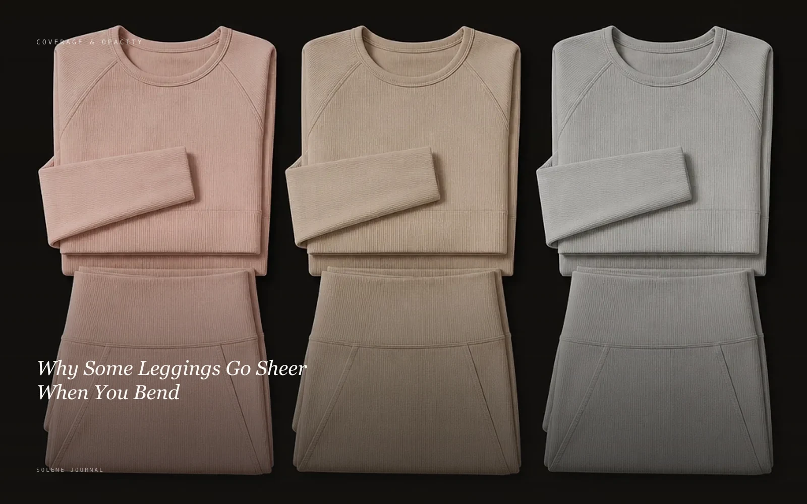 Why Some Leggings Go Sheer When You Bend · SOLENE Journal