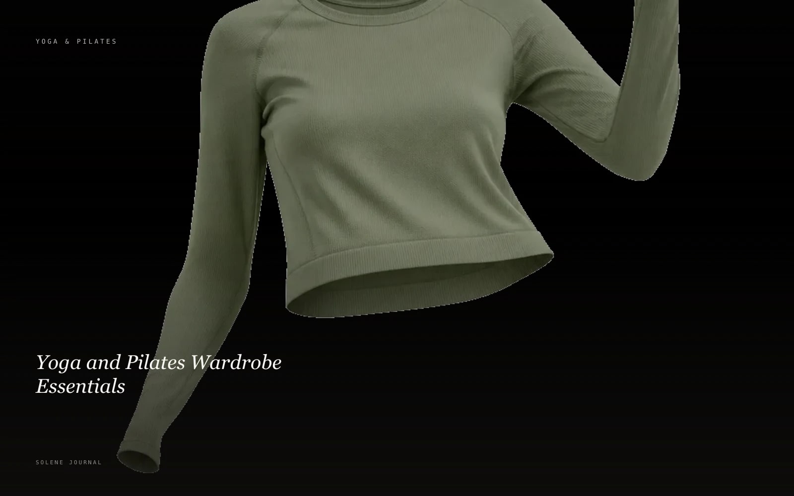 Yoga and Pilates Wardrobe Essentials · SOLENE Journal