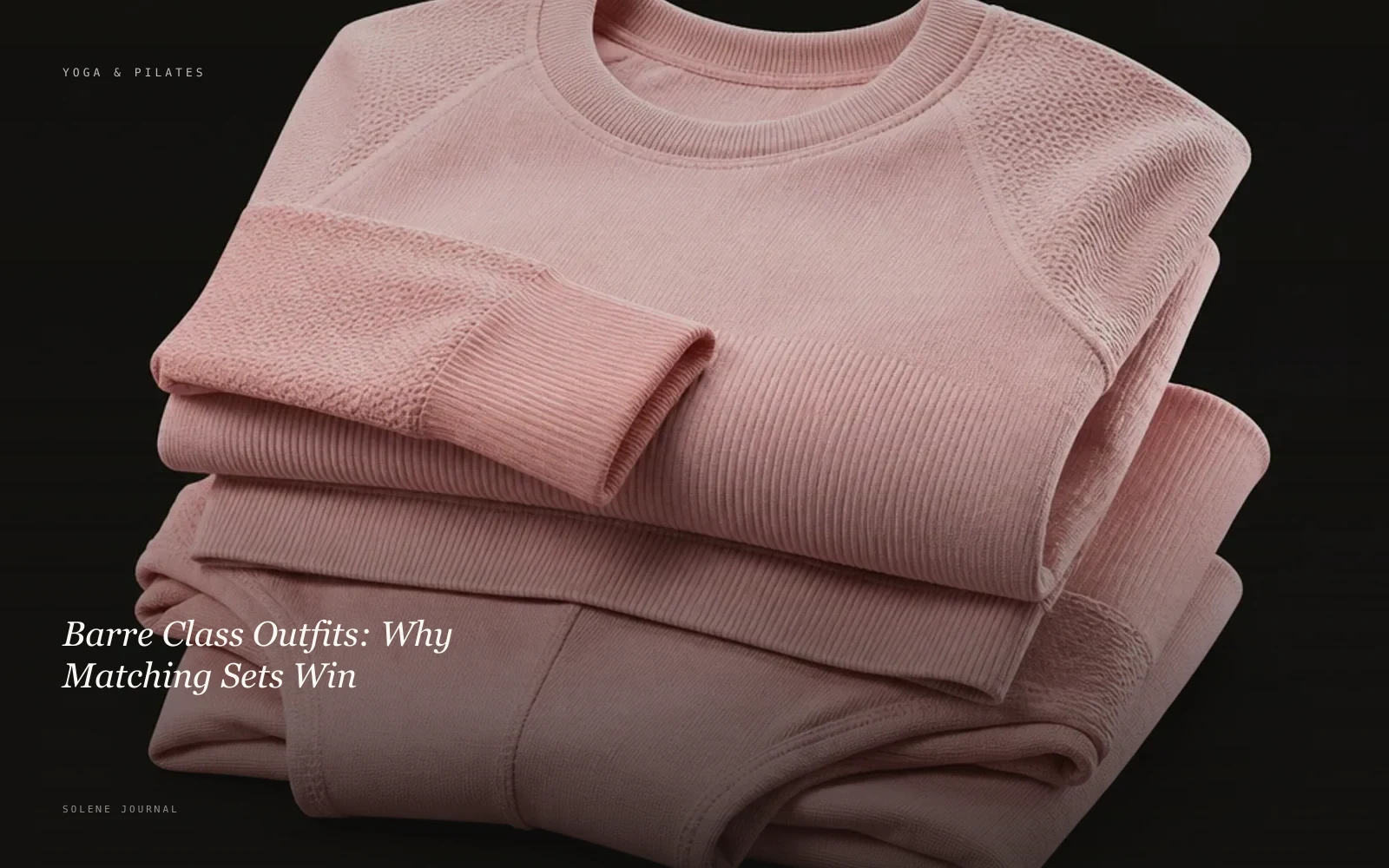 Barre Class Outfits: Why Matching Sets Win · SOLENE Journal